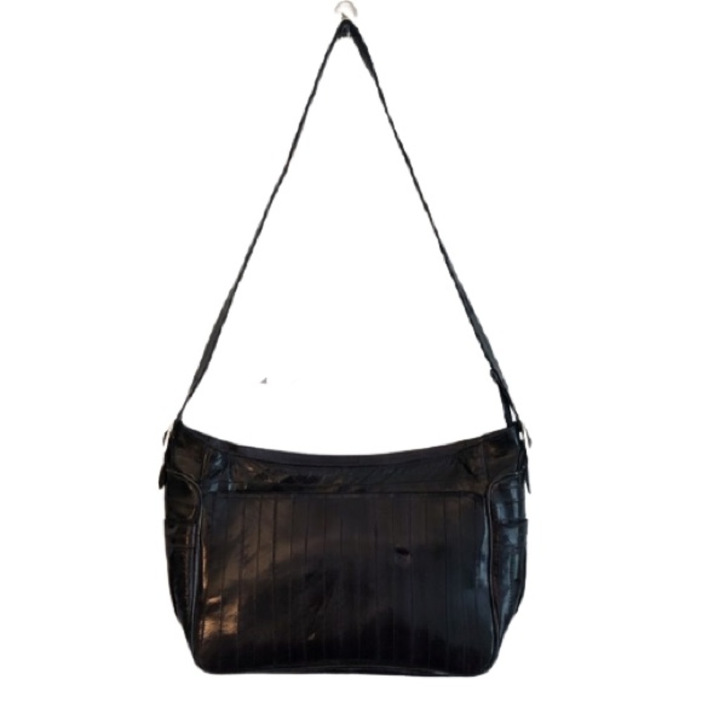 Vintage Blue Eel Skin Shoulder Bag